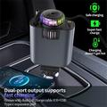 D1 5-in-1 45W autolaturi, jossa on tähtivaloprojektori, aromaterapiahajotin ja sisäänvedettävät USB-C / Lightning-kaapelit.