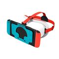 DEVASO VR-kuulokkeet Nintendo Switch -pelikonsolille Lämmönpoisto muovinen otsapanta VR-lasit - valkoinen / sininen