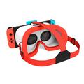 DEVASO VR-kuulokkeet Nintendo Switch -pelikonsolille Lämmönpoisto muovinen otsapanta VR-lasit - valkoinen / sininen