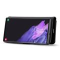DG.Ming 2-1:ssä Samsung Galaxy S23 Ultra 5G Irrotettava Nahkalompakkokotelo - Musta