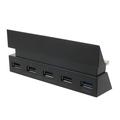 DOBE TP4-006 5-porttinen USB HUB PS4-pelikonsolille (1 x USB 3.0 + 4 x USB 2.0)