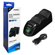 DOBE TP4-889 Latauslaituri Dual Stand Latausasema PS4 / PS4 Slim / PS4 Pro Dualshock-ohjaimelle