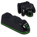 DOBE TP4-889 Latauslaituri Dual Stand Latausasema PS4 / PS4 Slim / PS4 Pro Dualshock-ohjaimelle