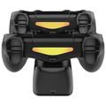 DOBE TP4-889 Latauslaituri Dual Stand Latausasema PS4 / PS4 Slim / PS4 Pro Dualshock-ohjaimelle