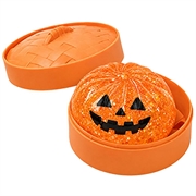Dowmoo:n Halloween-teemainen pehmeä stressinpoistolelu höyrykeittolaatikolla - oranssi kurpitsa