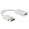 Delock DisplayPort 20 Pin / HDMI Kaapeliadapteri - Valkoinen