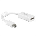 Delock Mini DisplayPort 20 Pin / HDMI Kaapeliadapteri - Valkoinen
