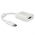 Delock USB-C / HDMI Kaapeliadapteri - Valkoinen