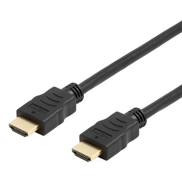 Deltaco High-Speed HDMI 2.0 -kaapeli Ethernetillä - 1m - musta