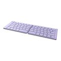 Delux KF10 taittuva langaton näppäimistö ja MF10PRO hiirisetti - violetti