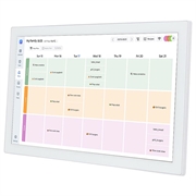 Digitaalinen perhekortti, jossa on kosketusnäyttö - 15.6" - Valkoinen