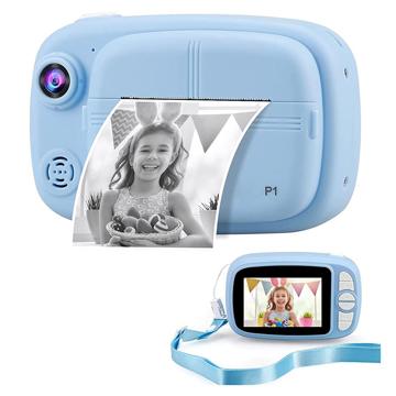 Lasten Pikakamera & 32GB Muistikortti - Sininen