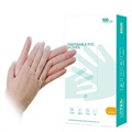 Disposable PVC Gloves - S - 100 Pcs. - Transparent
