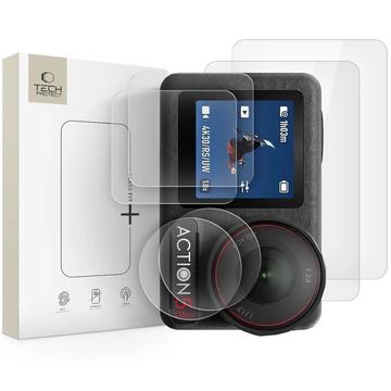 Dji Osmo Action 5 Pro Tech-Protect Glass Fit+ Panssarilasi - 2 kpl. - Kirkas