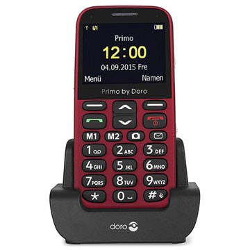 Doro Primo 366 - 0.3MP, FM Radio, Bluetooth - Punainen