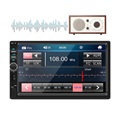 Double Din Kosketusnäytöllinen Bluetooth Autostereo Takakameralla - 7" (Bulkki Tyydyttävä)