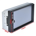 Double Din Kosketusnäytöllinen Bluetooth Autostereo Takakameralla - 7" (Bulkki Tyydyttävä)