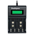 Doublepow DP-UK95 Monitoiminen Nopea USB Paristolaturi - AA/AAA/9V