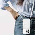 Heart Sarja iPhone 14 Pro Max Kotelo Lompakolla ja Hihnalla - Valkoinen