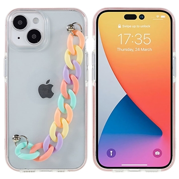 Dual-Color Sarja iPhone 14 TPU Suojakuori - Värikäs Hihna