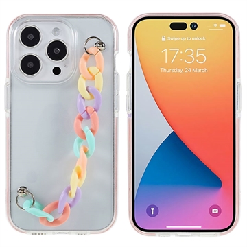 Dual-Color Sarja iPhone 14 Pro Max TPU Suojakuori - Värikäs Hihna