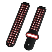 Garmin Forerunner 235/630/735 Silikoninen Urheiluhihna - Musta / Punainen