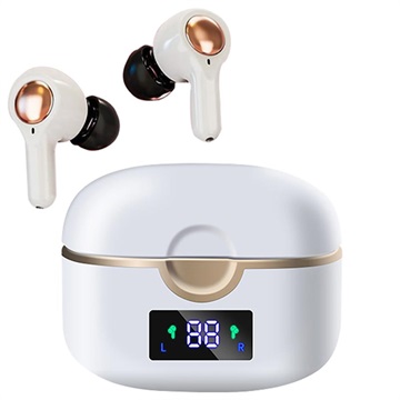 Dual-Driver TWS Kuulokkeet LED-Näytöllä T22 - Valkoinen
