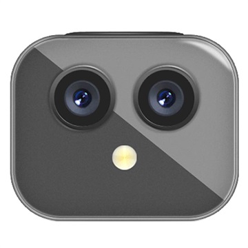 Kaksilinssinen WiFi-minitoimintakamera / Valvontakamera D3 - Musta