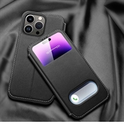 iPhone 16 Pro Max Dual View Flip Nahkakotelo