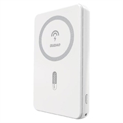 Dudao K14S MagSafe -varavirtalähde, 5000mAh, 20W:n USB-C-pikalataus - valkoinen