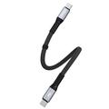 Dudao L10C Power Delivery USB-C-kaapeli - 100W pikalataus, 0.23m - musta