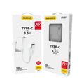 Dudao L16CPro USB-C ja 3.5mm audiosovitin - Valkoinen