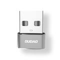 Dudao USB-sovitin - USB-C naaras/USB-A uros - musta