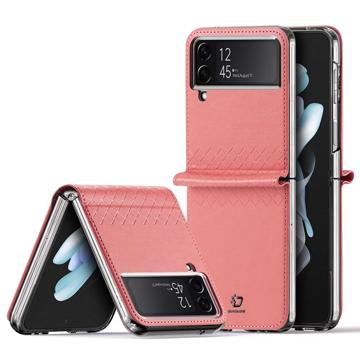 Dux Ducis Bril Samsung Galaxy Z Flip4 lompakko suojakotelo - vaaleanpunainen