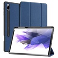 Dux Ducis Domo Samsung Galaxy Tab S7+/S8+ Tri-Fold Läppäkotelo - Sininen