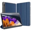Dux Ducis Domo Samsung Galaxy Tab S7/S8 Lompakkokotelo - Sininen