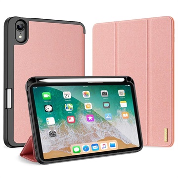 Dux Ducis Domo iPad Mini (2021) Tri-Fold Läppäkotelo - Pinkki