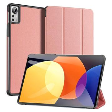 Dux Ducis Domo Xiaomi Pad 5 Pro 12.4 Tri-Fold Lompakkokotelo - Pinkki