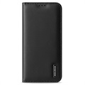 Dux Ducis Hivo Samsung Galaxy S22 Ultra 5G Lompakkomallinen Nahkakotelo - Musta