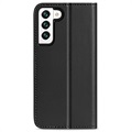 Dux Ducis Hivo Samsung Galaxy S22 5G Lompakkomallinen Nahkakotelo (Bulkki Tyydyttävä) - Musta