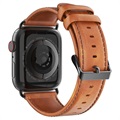 Dux Ducis Apple Watch Series 7/SE/6/5/4/3/2/1 Nahkaranneke - 41mm/40mm/38mm - Ruskea