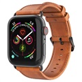 Dux Ducis Apple Watch Series 9/8/SE (2022)/7/SE/6/5/4/3/2/1 Nahkaranneke - 41mm/40mm/38mm - Ruskea