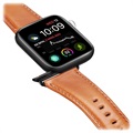 Dux Ducis Apple Watch Series 9/8/SE (2022)/7/SE/6/5/4/3/2/1 Nahkaranneke - 41mm/40mm/38mm - Ruskea