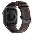 Dux Ducis Apple Watch Series 7/SE/6/5/4/3/2/1 Nahkaranneke - 41mm/40mm/38mm - Kahvi