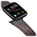 Dux Ducis Apple Watch Series 9/8/SE (2022)/7/SE/6/5/4/3/2/1 Nahkaranneke - 41mm/40mm/38mm - Kahvi