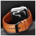 Dux Ducis Apple Watch Series 7/SE/6/5/4/3/2/1 Nahkaranneke - 45mm/44mm/42mm - Ruskea