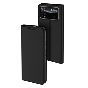 Dux Ducis Skin Pro Xiaomi Poco X4 Pro 5G Lompakkokotelo - Musta