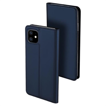 Dux Ducis Skin Pro iPhone 11 Lompakkokotelo - Tummansininen