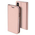 iPhone X / iPhone XS Dux Ducis Skin Pro Series Läppäkotelo - Ruusukulta