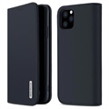 Dux Ducis Wish iPhone 11 Pro Max Nahkainen Lompakkokotelo - Tummansininen